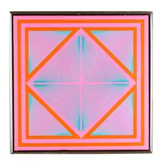 Untitled (1962) by Richard Anuszkiewicz, Acrylic on canvas, sold Jul 2025