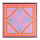 Untitled (1962) by Richard Anuszkiewicz, Acrylic on canvas, sold Jul 2025