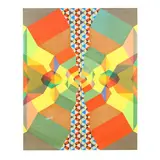 Tessellated Echo by John Hiigli, Transparent and opaque oil on canvas, sold Jul 2025
