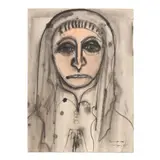 Elisabetta by Grace Hartigan, Ink and watercolor on Arches paper, sold Jul 2025