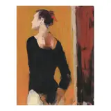 Red Ribbon by Jody dePew McLeane, Oil pastel on paper, sold Jul 2025