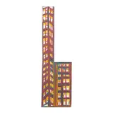 Skyscraper by Jimmy Lee Sudduth, House paint and "sweet mud" on board, sold Jul 2025
