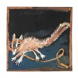 Squirrel Zapper by Jimmy Lee Sudduth, House paint and "sweet mud" on board, sold Jul 2025