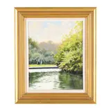 Stephen's Green by George Oakley, Oil on canvas board, sold Jul 2025