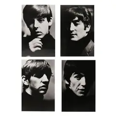The Fab Four (The Beatles) by Shahrokh Hatami, Group of (4) black and white photographs; all signed twice by Hatami on verso, sold Jul 2025