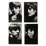 The Fab Four (The Beatles) by Shahrokh Hatami, Group of (4) black and white photographs; all signed twice by Hatami on verso, sold Jul 2025