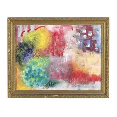 Abstract Composition by Vincent Nardone, Acrylic and watercolor on paper, sold Jul 2025