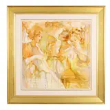 The Three Muses by Jacques Deveau, Oil on canvas, sold Jul 2025