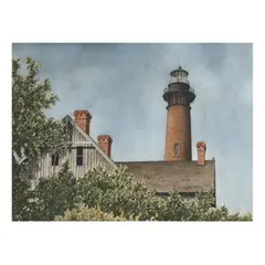 Currituck Light, Corolla, North Carolina by Cotton Ketchie, Watercolor on paper, sold Jun 2025