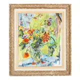No. 17 Flowers by Douglas Stuart Allen, Oil on canvas, sold Jun 2025