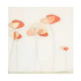 Orange Flowers by Sarah Faulkner, Colored pencil on paper, sold Jun 2025