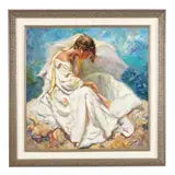 Con el Albanico by Jose Royo, Oil on canvas, sold Jun 2025