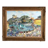 Portofino a Dejenuner by Michele Cascella, Oil on canvas, sold Jun 2025