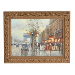 l'Arc et les Champs-Élysées by Édouard Cortès, Oil on canvas, sold Jun 2025