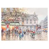 Paris-L'Opera by Antoine Blanchard, Oil on canvas, sold Jun 2025