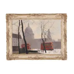 London Street Scene by David Shepherd, Oil on canvas, sold Jun 2025