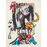Tantrika II - 1985 by Karel Appel, Lithographie sur papier vélin d'Arches, sold Dec 2022