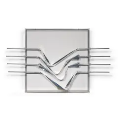 Relief n°17 - 1970 by Julio Le Parc, Sérigraphie et métal chromé dans un emboîtage en Plexiglas, sold Dec 2022
