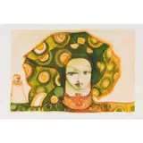Portrait de femme (Korka) by Bocar Pathé Diong, 1976, Aquarelle sur papier, sold Apr 2023