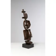 Batiguê Kourou (La grande aventure) by Abou Traoré, 2019, Bronze à patine brune, sold Apr 2023