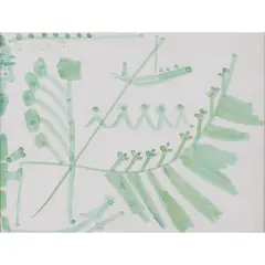 Méditerranée, 06. 04.1965 by Pablo Picasso, Aquarelle sur carton, sold Mar 2023