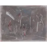 Soit la soie en soi by Roberto Matta, 1989, Craie, crayons de couleur et crayon sur papier, sold Mar 2023