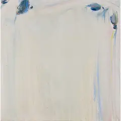 Blanche légère de Loire aux taches bleues by Olivier Debré, 1981, Huile sur toile, sold Mar 2023