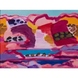 L'Atlas saharien by Charles Lapicque, 1972, Acrylique sur toile, sold Mar 2023