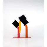 Coulée by Claude Gilli, circa 1980, Bois découpé peint, sold Mar 2023