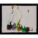 Artificiel by Claude Gilli, 1977, Aquarelle et coquilles d'escargots sur papier, sold Mar 2023