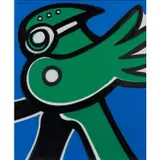 Le poète by John Christoforou, 1975, Huile sur toile, sold Mar 2023