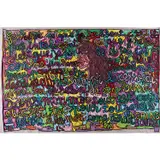 Geneviève ce que je ressens....... by Robert Combas, 1987, Acrylique sur toile, sold Jun 2023