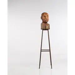 Sans titre by Kader Attia, 2018, Bois sculpté reposant sur un socle en métal, sold Jun 2023