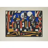 Étude pour un décor des Ballets Suedois (1920-1935) - c. 1960 by Fernand Léger, Lithographie sur papier vélin, sold Jun 2023