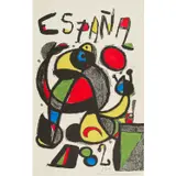 Copa del mundo de futbol - 1982 by Joan Miró, Lithographie sur papier vélin d'Arches, sold Jun 2023