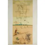 Deux nus (Gémeaux) - 1970 by Salvador Dalí, Lithographie sur papier vélin, sold Jun 2023
