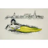 La Seine (ou La Sirène) - 1962 by Kees van Dongen, Lithographie sur Japon nacré, sold Jun 2023