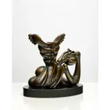 Les mains immobiles - 1971 by Hans Bellmer, Bronze patiné, sold Jun 2023