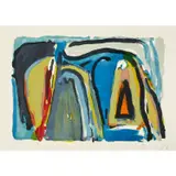 Paysage - 1975 by Bram van Velde, Lithographie sur papier vélin d'Arches, sold Jun 2023