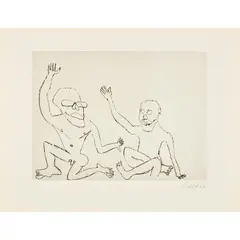 Santa Klaus V- 1974 by Alexandre Calder, Eau-forte et aquatinte sur papier Richard de Bas, sold Jun 2023
