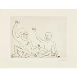 Santa Klaus V- 1974 by Alexandre Calder, Eau-forte et aquatinte sur papier Richard de Bas, sold Jun 2023