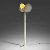 Tenaglia floor lamp by Francesco Buzzi Ceriani, 1969, enameled aluminum, enameled steel, chrome-plated steel, sold Jan 2023