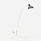 Floor lamp by Bernard Schottlander, c. 1956, enameled steel, enameled aluminum, sold Jan 2023
