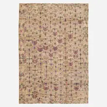 Pile carpet by Contemporary, hand-knotted hemp fiber, sold Jan 2023