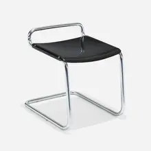 Stool, model B37 by Mart Stam, c. 1930, chrome-plated steel, lacquered plywood, sold Jan 2023