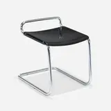 Stool, model B37 by Mart Stam, c. 1930, chrome-plated steel, lacquered plywood, sold Jan 2023