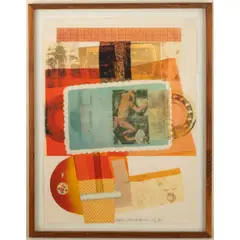 Edison Community College (1980) by Robert Rauschenberg, Screenprint and Mylar collage, offered Jun 2026