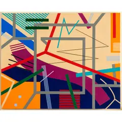 Zig Zag by James Massena March, Acrylic on canvas,H: 24 W: 30 in., offered Jun 2026