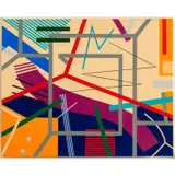 Zig Zag by James Massena March, Acrylic on canvas,H: 24 W: 30 in., offered Jun 2026