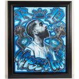 Nipsey Hussle by Michael Walter Dlugolecki, Mixed media on canvas, offered May 2026